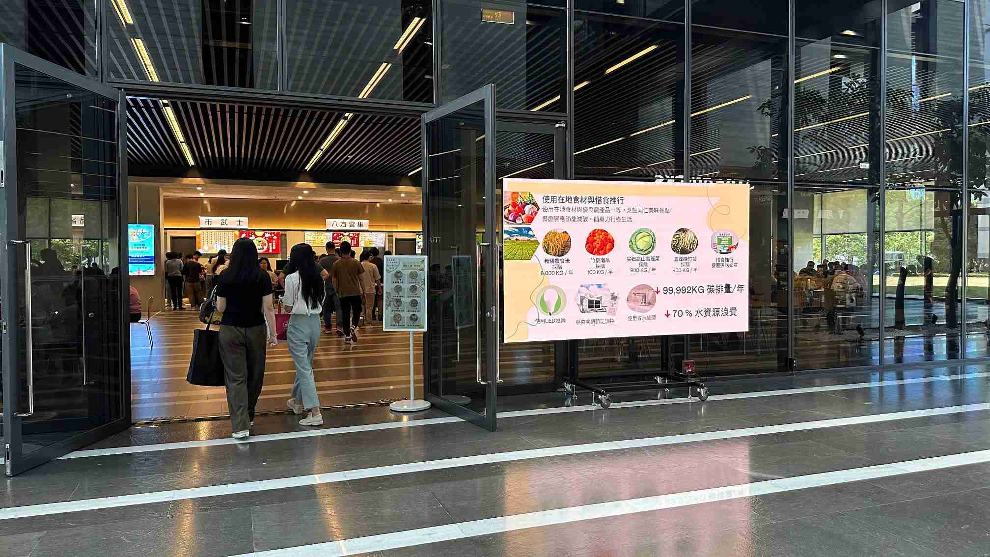  巨星国际从日常办公环境出发，，，，于总部大楼员工餐厅推广低碳饮食、、、发起减碳挑战等，，由内而外引导员工反思及改变个人日常行为，，将公司转型成推动永续发展的重要场域