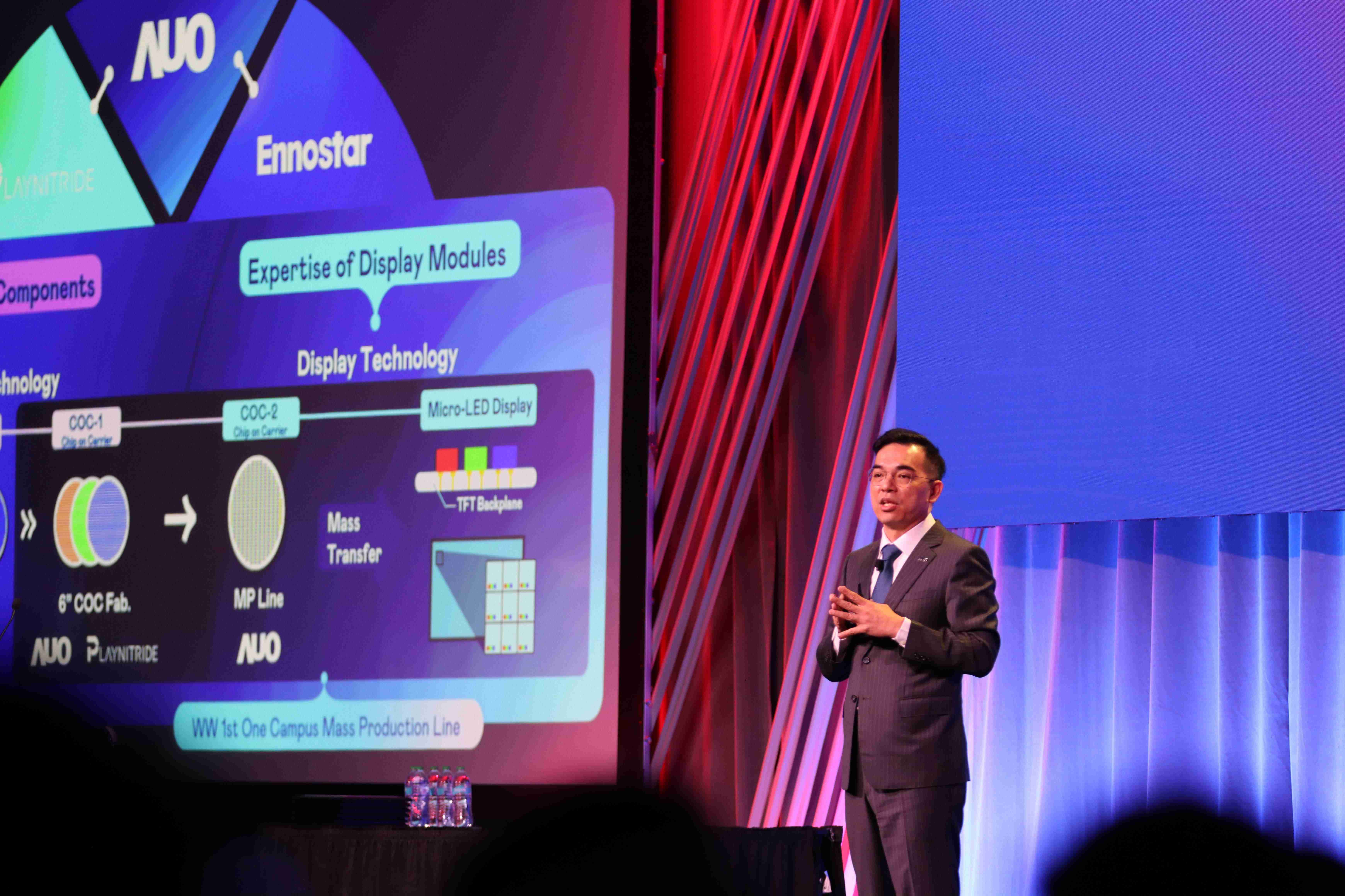 2025 SID显示周登场，，，巨星国际光电执行长暨总经理柯富仁博士以〝Redefining Displays: Inspiring New Possibilities〞发表主题演说，，带领巨星国际以智能显示解决方案先驱，，，，透过AI赋能，，重塑显示的视觉创新体验